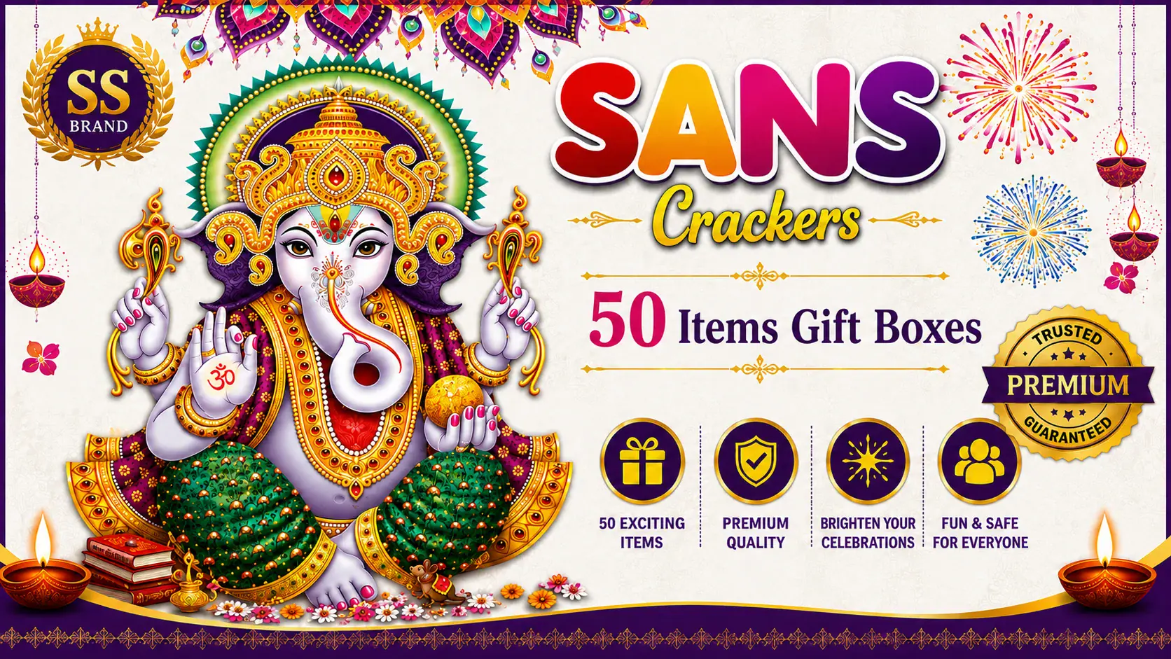 SANS Crackers Mega Gift Box - 50 items